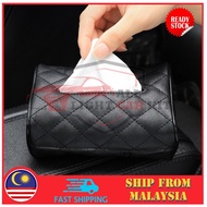 (ALCK) READY STOCK Car tissue box sun visor paper towel holder seat tissue bag 4.8 GOOD QUALITY Prot