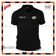 Premium Polo Myvi Advance Baju Sulam Club Alza Bezza Saga Iriz Baju T-Shirt Lelaki Design Logo Sulam