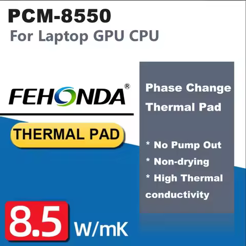 FEHONDA PCM8550 Phase Change Thermal Pad Paste for GPU CPU PS5 PS4 Heatsink Cooling Thickness 0.2mm 