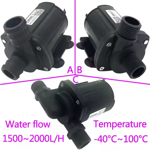 5M-17M 12V 24V adjustable DC brushless water pump 1500L/H-3000L/H large flow water heater pressurize
