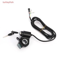 【tuilieyfish】 12V/24V/36V/48V/60V/72V Throttle Ebike With Battery Power Display Thumb Grips 【SH】