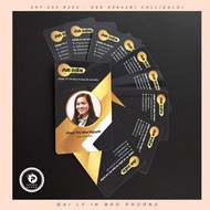 Print 10 VIP cards, employee cards only 320,000 VND / Size 86 x 54 mm / Lamination / No lamination