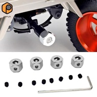 [prettyia] 4PCS Aluminium Alloy 5mm to 12mm Hex Hub Adapter for WPL D12 1/16 RC Crawler
