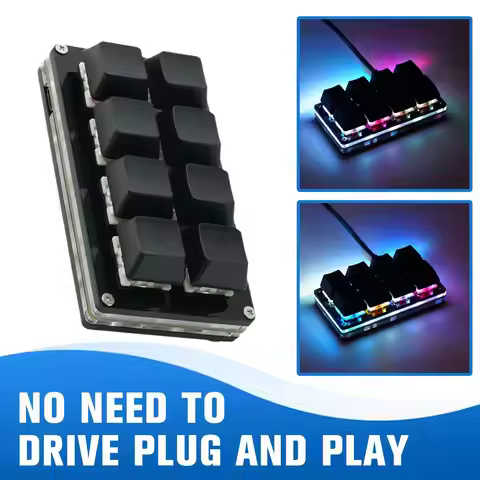 Mini USB Custom Mechanical Keyboard 8 Keys Gaming Keyboard Sayo Device Shortcut Programmable Keypad 