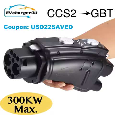 EVcharger4U CCS2 to GB/T EV Converter Adapter DC 300A 1000V 300KW CCS Combo 2 to GBT Electric Vehicl