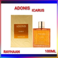 RAYHAAN ADONIS ICARUS 100ML BY RAYHAAN EDU ORIGINAL SPRAY PERFUME FOR MEN AND WOMEN MADE IN U.A.E.