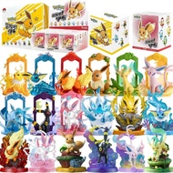Funism Original POKEMON Eevee Set Blind Box Second Generation Adventure Family Suit Action Figure To