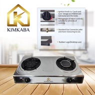 Kimkaba - 2 in 1 Hybird Stainless Steel Infrared Gas Stove 8 Jet Burner Gas Cooker
