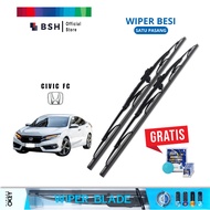Honda Civic FC Conventional Iron Wiper Blade | Free 5 Glass Fungus Cleaning Soaptablet