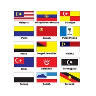 Bendera Malaysia Jalur Gemilang,Bendera Negeri-Negeri Malaysia.