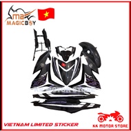 (100% ORIGINAL ) MAGIC BOY COVER SET Y15 V2 EXCITER (1) PURPLE / CRYSTAL GREY VIETNAM