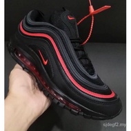 Y4QL [Ready stocks] Airmax shoes 97 black line red 100% copy Ori 1:1 New