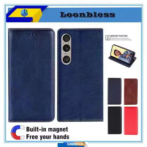 Phone Holster For Sony Xperia 1 V Cases Etui Sony Xperia 1 VI IV III II Case celular Book Cover Sony