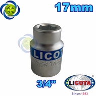 Licota N6017 6-sided white short 3/4 tube 17mm