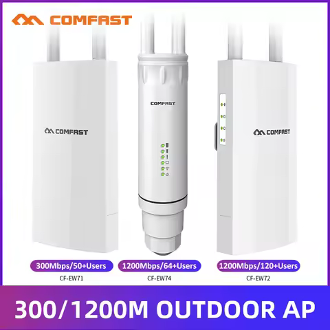 Comfast 300M/1200M Outdoor Access Point Wireless WiFi Extender 2.4G/5GHz AC1200 Wide-Area Router WiF