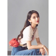 Women's White Heart Print T-shirt Angelababy Inspired Casual Short Sleeve Top