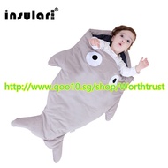 ★★Shark newborn sleeping bag baby sleeping bag winter stroller bed swaddle blanket wrap bedding cute
