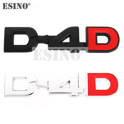 Car Styling D4D D-4D 3D Rear Trunk Metal Chrome Zinc Alloy Emblem Badge Decal for Toyota Corolla Cam