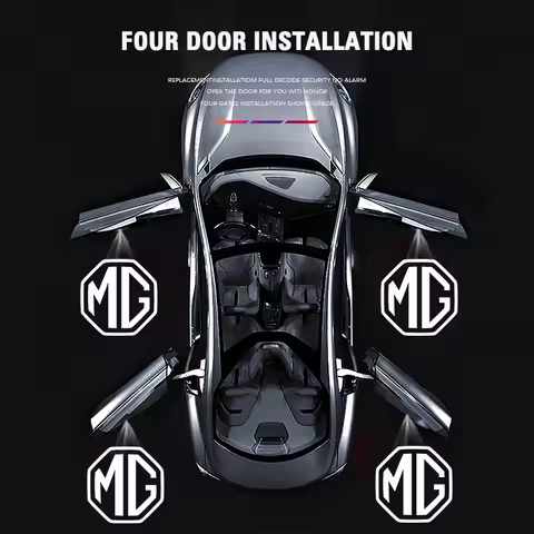 2pcs MG HD Car Door Welcome Light Led Projector Lamp For MG ZS 5 7 6 Cyberster MG4 EV ES5 HS ONE GT 