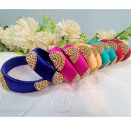 2pcs Bangles/Indian Traditional Silk Thread Bangle/Indian bangles