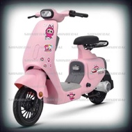 Tem hoạt hình Labubu dán xe đạp điện và đc nhiều loại xe dễ thương