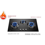 RINNAI RB-983G 2-Burner Flexi Hob Built-in Gas Hob (Glass)