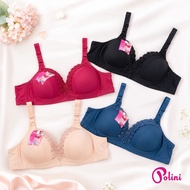 BEE - Bra Bh Jumbo Push UpWanita Large Size Wire Free 3 Hooks 666 Polini