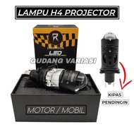 H4 LED PROJECTOR LAMP LASERGUN BRAND MOTORCYCLE CAR BILLED LAMP
