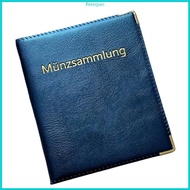 RPAN 480 Pockets Coin Collecting Album for Collector PU Leather Coin Collection Book