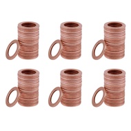 120pcs 12mm X 18mm X 1.5mm Copper Flat Washer Ring Sealing Fitting