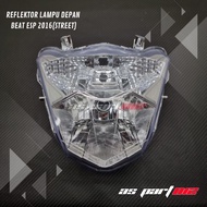 REFLEKTOR LAMPU DEPAN BEAT FI NEW ECO 2016 - 2018 (STREET) PENCAHAYAAN MOTOR