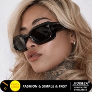 (JIUERBA) Line Funky Sunglasses Design Sense Alien Sport Style UV Protection Sunglasses