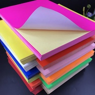 (20pcs)Neon Colour Sticker Paper A4/80gsm/Matte For Inkjet Printer &amp; Laser Printer printing