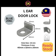 L EAR DOOR LOCK BLUE ZINC/EAR DOOR LOCK L METAL / L  EAR BRACKET STEEL / PADLOCK EAR BRACKET / AUTOGATE EAR BRACKET / 门耳