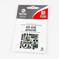 Red Fox Studio RFSQS-35025 1/35 AH-64E Apache Helicopter 3D Acrylic Instrument Panel (for Takom)