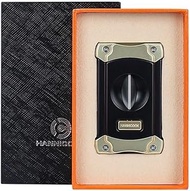 Cigar Cutters for Men Stainless Steel Cigar Cutter Guillotine Double Blade Cigar Cutter V Cut Fit Al