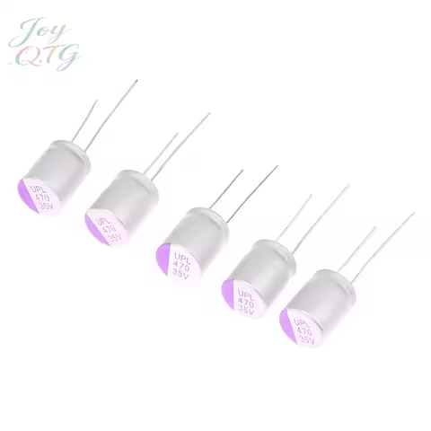 Hot 5 PCS Solid Capacitor UNICON UPL 35V 470UF Capacitor For FPV Drone Parts 35V470UF UPL
