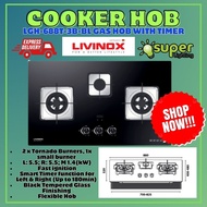 [LIVINOX] LGH-688T 3B-BL (FLEXI HOB) | KITCHEN BUILT-IN GAS HOB | FLEXIBLE HOB |