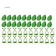 80Pcs Plant Climbing Wall Fixture Clips Plant Fixer Vines Garden Green Leaf Plant Wall Clips Vines H