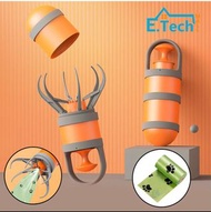 ETech商城：貓狗夾便器便便收集器二合一便供寵物拾便器，配垃圾袋寵物垃圾袋狗屎袋寵物便便袋。便攜式拾便器，攜帶方便，便攜式拾便器，攜帶方便，ABS材質，經久耐用易清洗，可調節掛繩，外出掛在包上或狗帶