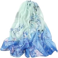 Elegant Personalised Scarf Square Scarf Chiffon Scarf Spring Fashion Print Thin Scarf Decoration Sun