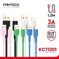 Fantech Duralink KCT1201 KCT 1201/ KCT-1201 USB A to Type -C Fast Charging 1.2 Meter Data Charger Ca