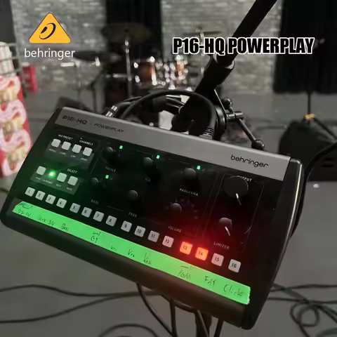 Behringer P16-HQ PowerPlay 16-Channel Personal Headphone Mixer UltraNet Digital Stage Monitor Mixer