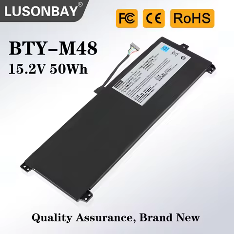 LUSONBAY BTY-M48 Laptop Battery For MECHREVO S1-C1 For MSI PS42 8RB 8RA 8RC 4ICP5/41/119 15.2V 50W 3