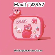 【Fast Shipment】 For Havit TW967 Case Anime cartoon styling Soft Silicone Earphone Case Casing Cover NO.2