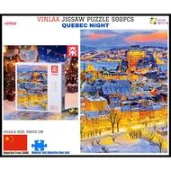 [2MM Blue Card] VINLAA 2D Jigsaw Puzzle 500PCS (50X35CM) - Quebec Night