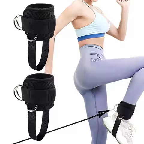 1PCS Cable Machine Ankle Strap - Adjustable Neoprene Cuff for Glutes/Legs - Gym Kickback Attachment 
