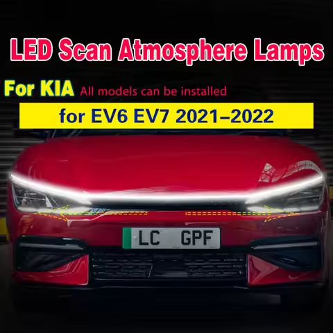 Car Flashing 1Pcs For KIA EV6 EV7 2021 2022 Car Styling DRL Daytime Running Light Fog Lamp Scan Star