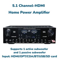 8000W Bluetooth 5.1 Channel Audio Video HDMI Power Amplifier Subwoofer HiFi Stereo Surround Sound Di
