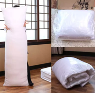 US Cotton Body Pillow Plain White Soft Long Pillow Hotel Like Hugging Pillow Full Body Fluffy Pillow
